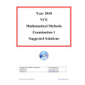 2010 VCAA Maths Methods Exam 1 - Solutions